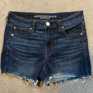 American Eagle Denim High-Rise Stretch Shorts